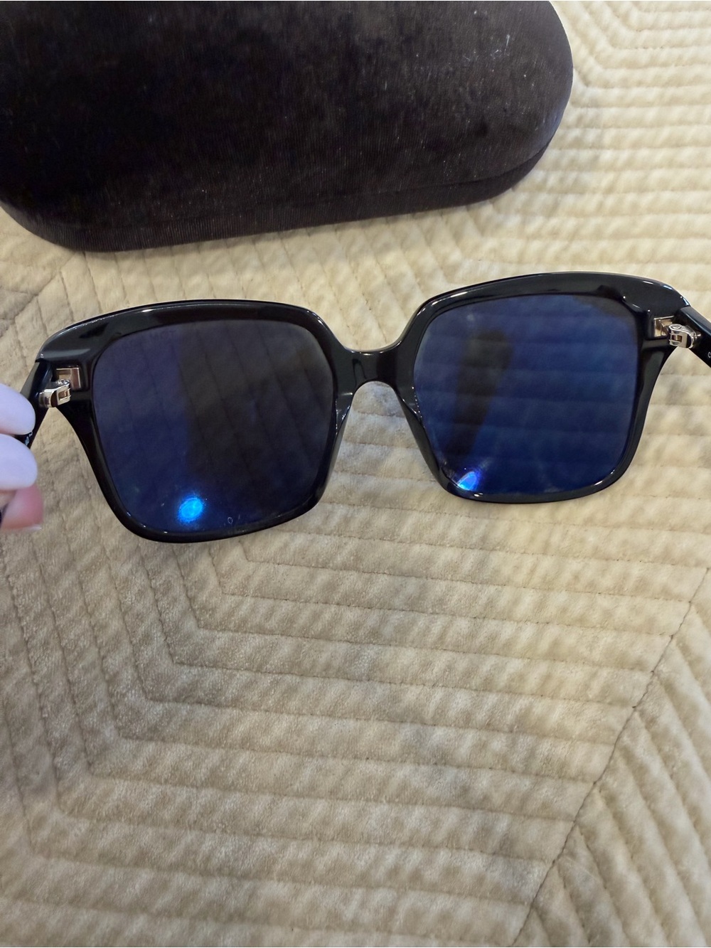 Authentic Tom Ford Black Square Sunglasses - Women's Designer Shades - Picture 4 of 4